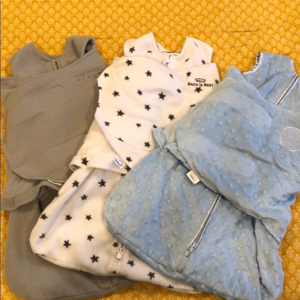 Halo newborn fleece sleep swaddles
